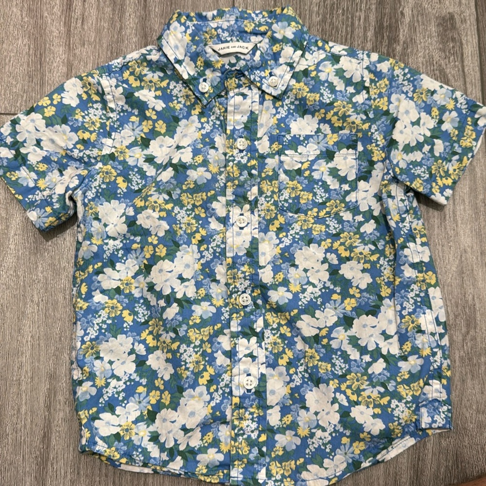 Floral Print Button Up Shirt - Janie and Jack